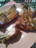 Ribs de chancho al chimichurri en el horno