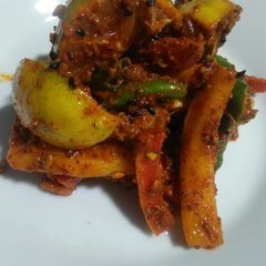 A picture of Mix vegetable achar.
