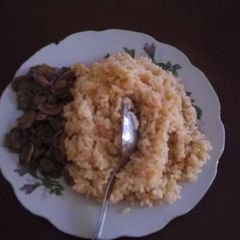 A picture of Rice Pilaf and Mushrooms.