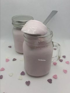 Una foto de Yogur casero de arándanos sin yogurtera