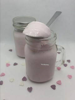 Una foto de Yogur casero de arándanos sin yogurtera