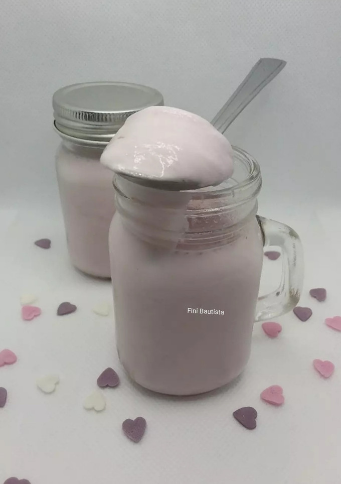 Una foto de Yogur casero de arándanos sin yogurtera