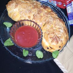 A picture of Chicken bread.