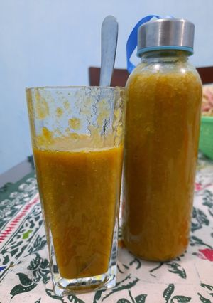 Foto resep Jus Sayuran dan Buah "diet kenyang" ala Hughes