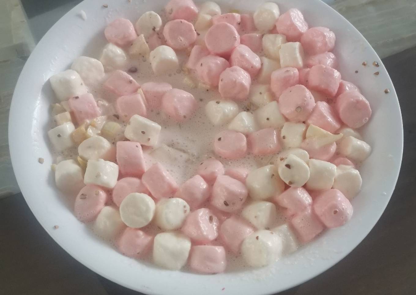 Ensalada de manzana con bombones
