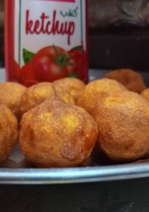 صورة لوصفة كرات البطاطا المقرمشة مع الموزاريلا