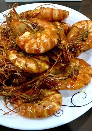 Hình của món Tôm cháy tỏi.
