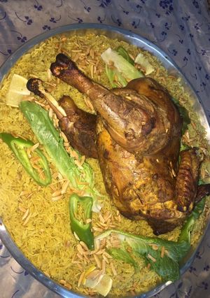 صورة لوصفة ديك رومي محشي بالارز