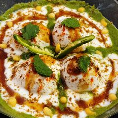 A picture of Oil Free No Cook Dahi Vada.