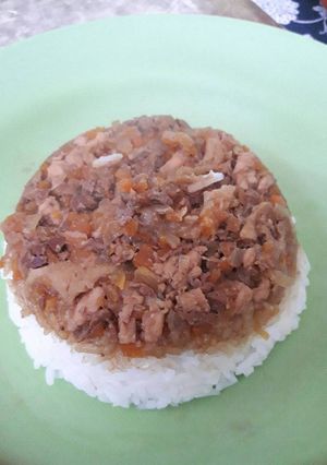 Foto resep Nasi tim ayam kampung