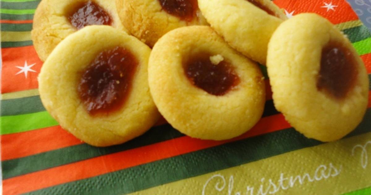 Jam Filled Butter cookies Recipe by Beula Pandian Thomas Cookpad