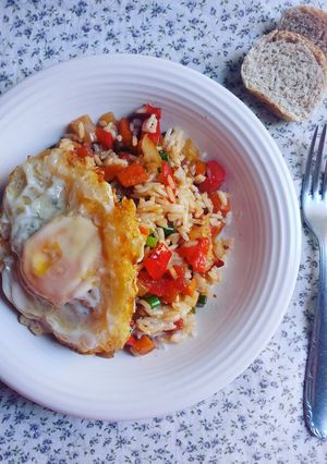 Una foto de Arroz frito con huevo