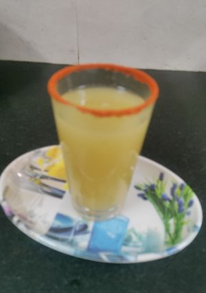 A picture of Raw mango summer cooler drink.