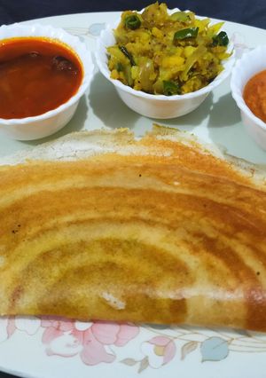 A picture of Mysore Masala dosa.