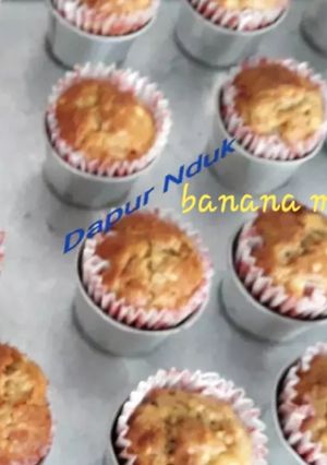 Foto resep Banana Muffin No Mixer
