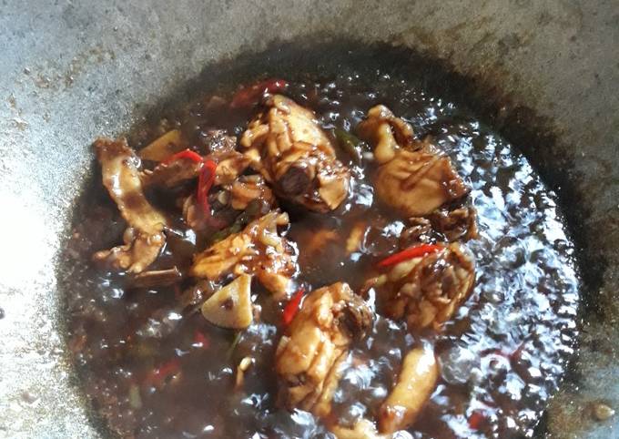 Ayam lada hitam (saori)