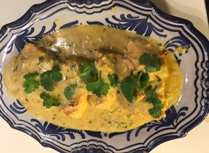 Foto di Salmone al latte di cocco e coriandolo