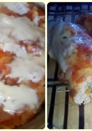 Una foto de Canelones de Verdura, Jamón y Queso