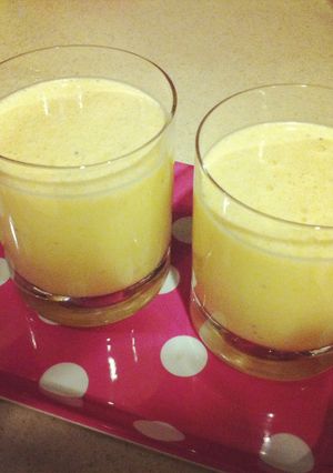 A picture of Banana- Peanut Smoothie.