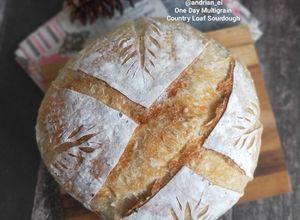 Foto resep One Day Multigrain Sourdough Loaf (Cold Starter)