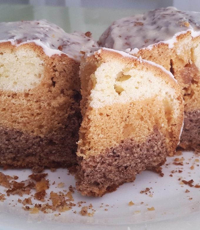Una foto de Torta de chocolate, dulce de leche y vainilla
