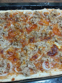 Foto resep Pizza Tipis Toping Tuna