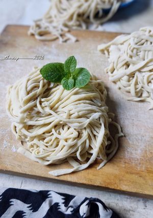 Foto resep (Sourdough Discard) Mie Telur Homemade
