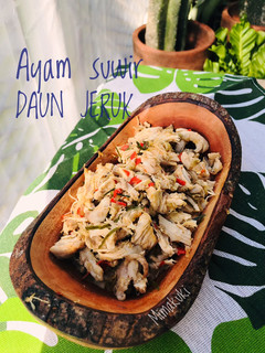 Foto resep Ayam suwir daun jeruk