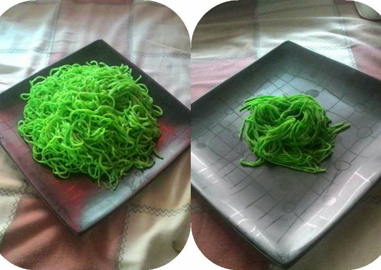 Recipe: Yummy Mie Hijau Daun Suji Cantik (simple + irit)