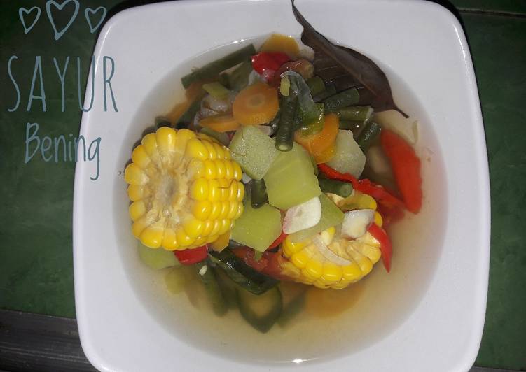 Resep Sayur Bening yang Lezat Sekali