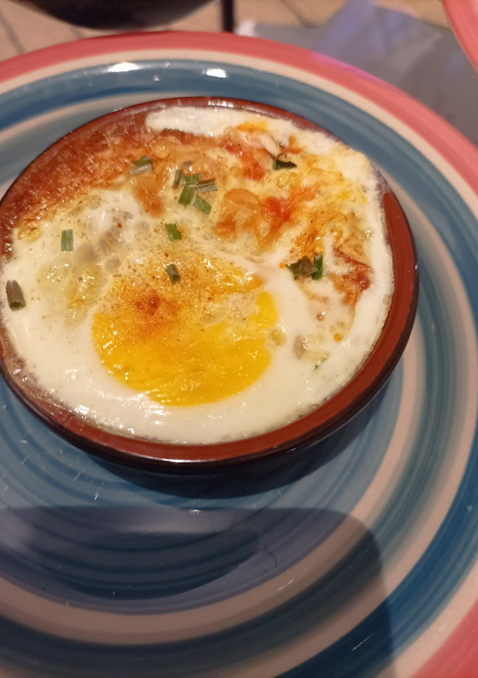 Una foto de Huevos al plato en Air Fryer