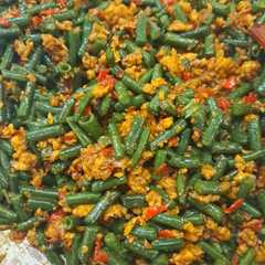 Kacang Panjang Ayam Cincang রেসিপির প্রধান ছবি