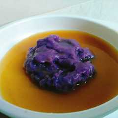 A picture of Bubur Sumsum Ubi Ungu saus Kurma (Mpasi 9 bulan +).