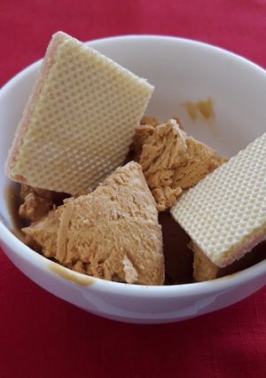 Una foto de Helado de manjar