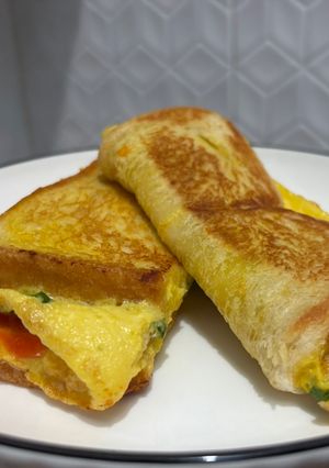 Foto resep Roti Panggang Telur Keju