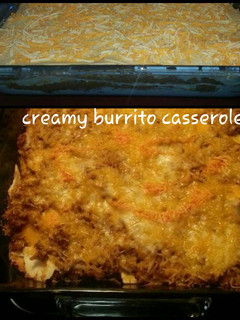 A picture of Creamy Burrito Casserole.