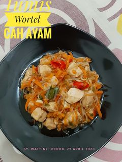 Foto resep Tumis Wortel Cah Ayam