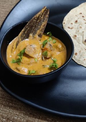 A picture of Butter Mushroom Masala.