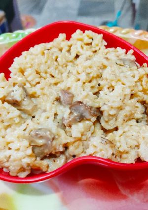 A picture of Creamy Mushroom Risotto.