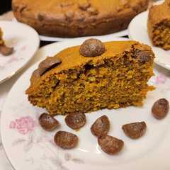Una foto de Bizcocho de zanahoria y chocapic