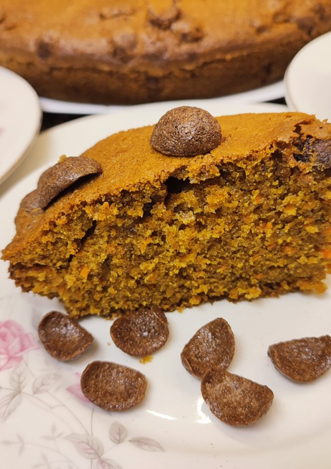 Una foto de Bizcocho de zanahoria y chocapic