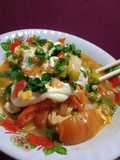 Mie instan sayur gangsa