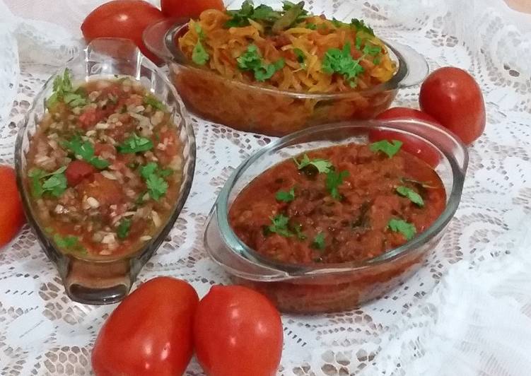 Recipe of Award-winning Tamater ki chutney(2 different way)&amp; Jaley tamater ka bhurta🔥🍅