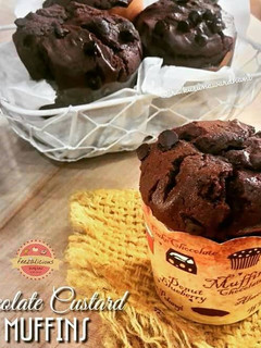 Foto resep Chocolate Custard Muffins