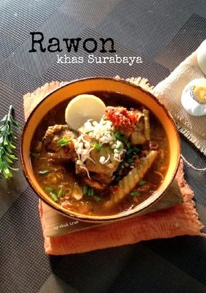 Foto resep Rawon khas Surabaya(ayam kampung)