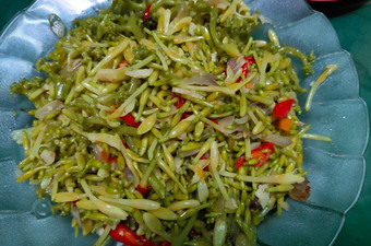 Bagaimana Membuat Tumis kembang pepaya yang Enak