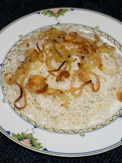A picture of PULAO. (FRIED BASMATI RICE). JON STYLE.