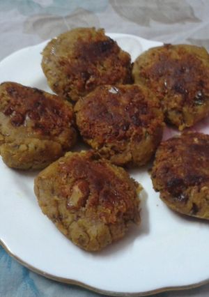 A picture of Red kidney beans kababs.