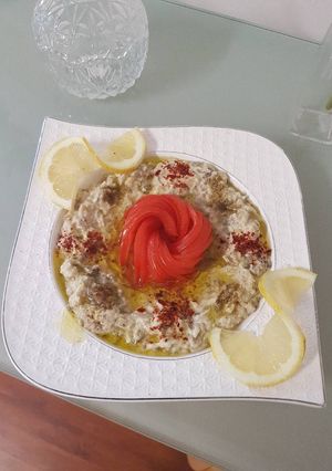 صورة لوصفة متبل على الطريقة الحلبية