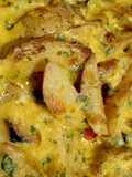 Bratkartoffel-Paprika-Oliven-Gratin